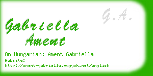 gabriella ament business card